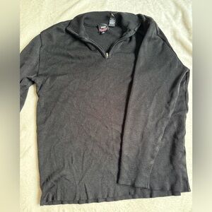 ✨ Classic Black Quarter-Zip Knit Sweater ✨